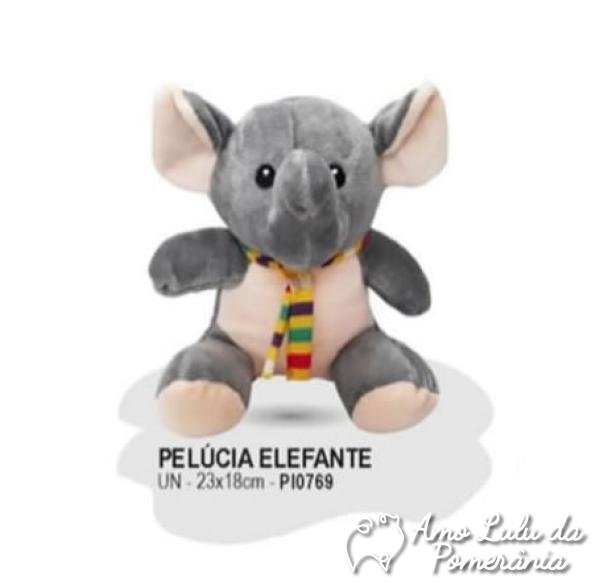 Pelúcia Elefante 23 x 18 cm
