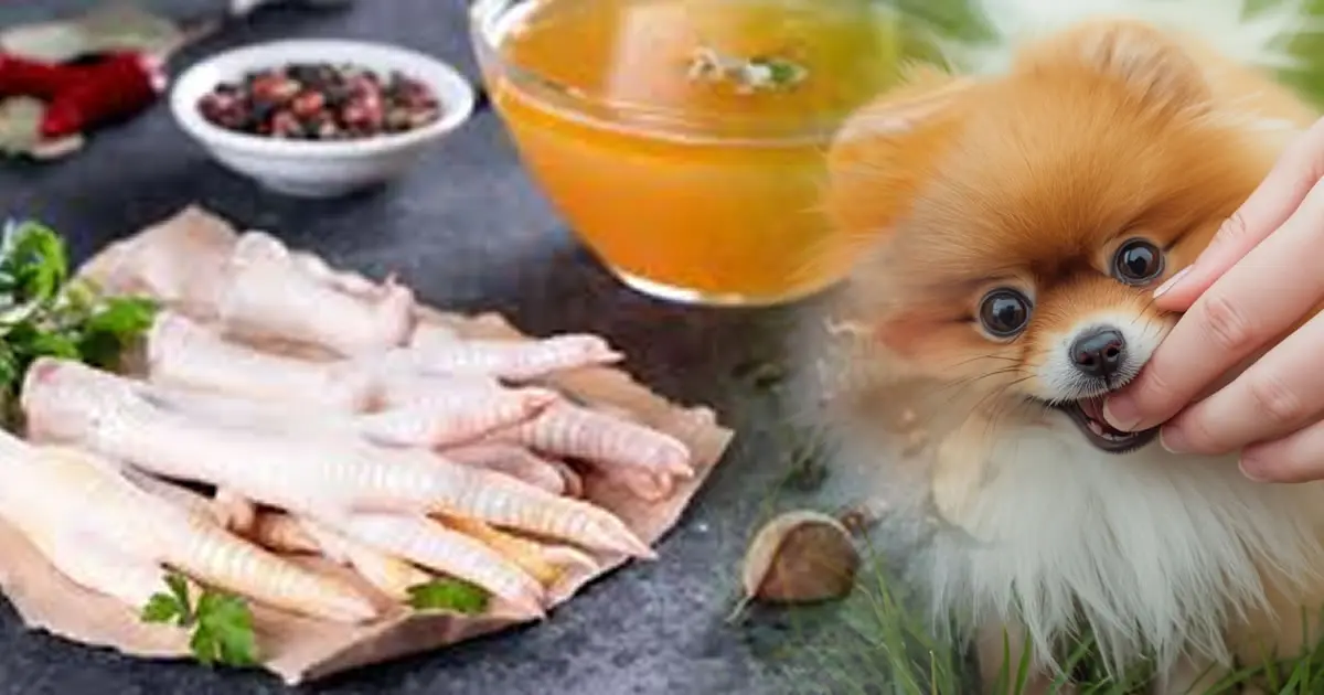 Gelatina de Pé de Galinha para Cães